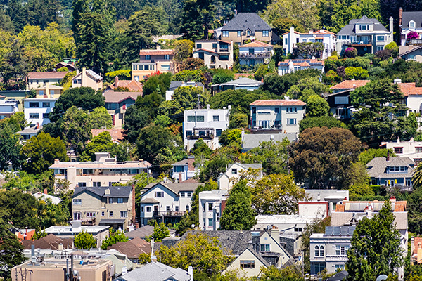 Image: Homes on a hillside