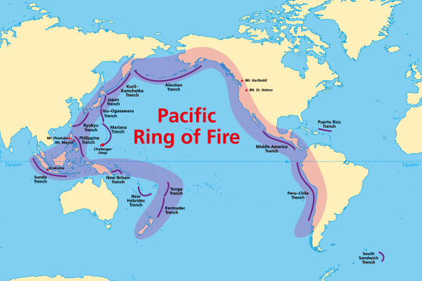 Pacific Ring of Fire: Earthquakes More Frequent In Certain A