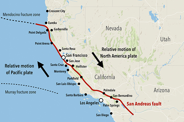 San Andreas Fault Map: California experiences an earthquake 