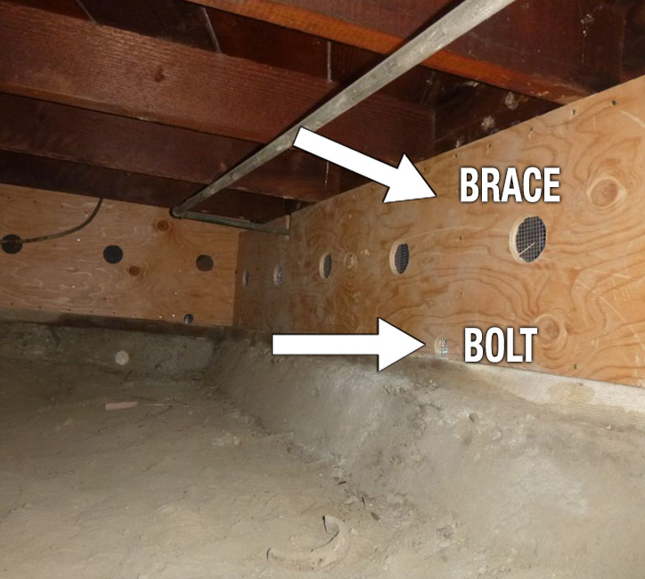 Image: Brace and Bolt Crawl Space Retrofit