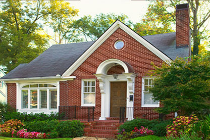 Image: Front of house with raised foundation: EBB Retrofit