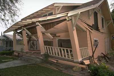 Image: 1994 Northridge Earthquake House Damage