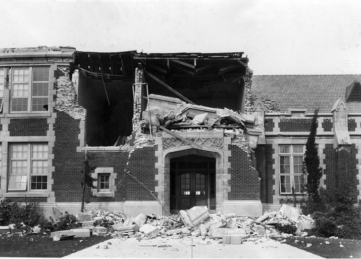 Images: 1933 Long Beach Earthquake House Damage 3/10/1933 USGS