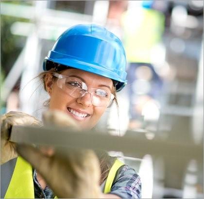 Image: Female construction worker