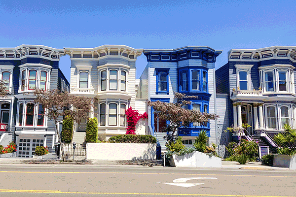 Image: Soft story homes next to each other